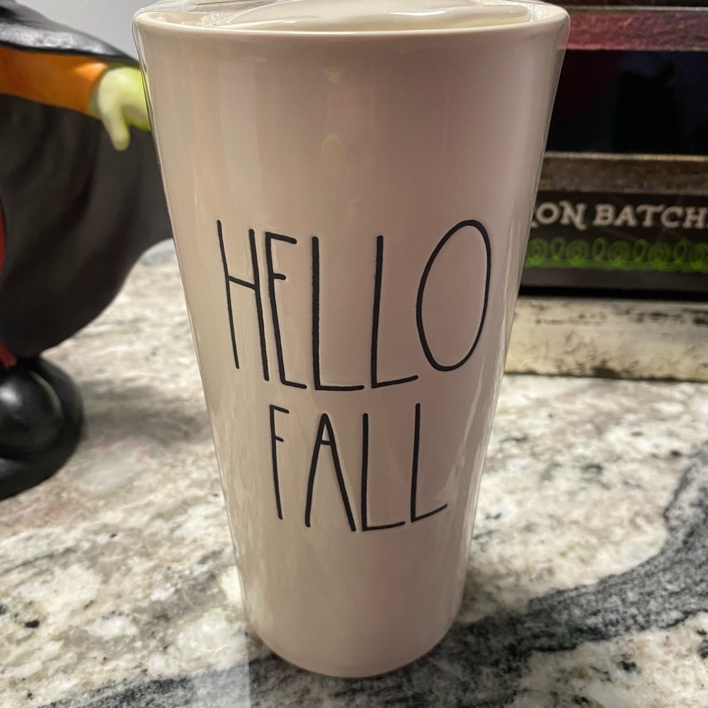 NWT - Rae Dunn “ Hello Fall “ Tumbler